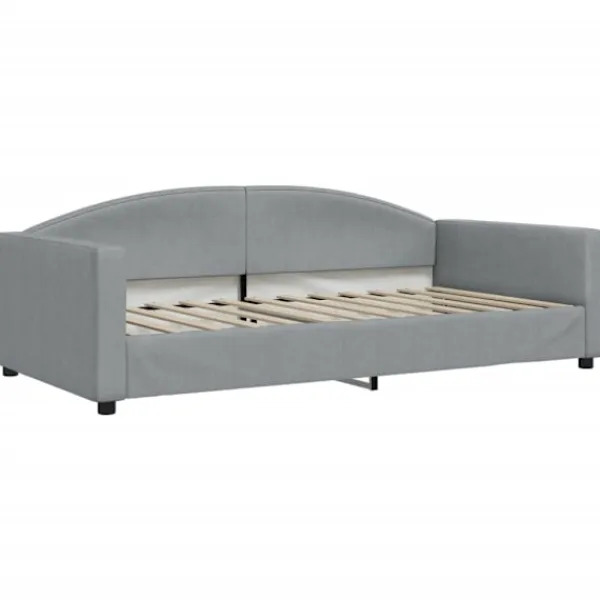 vidaXL Soffor>Dagbädd utdragbar ljus 100x200 cm tyg