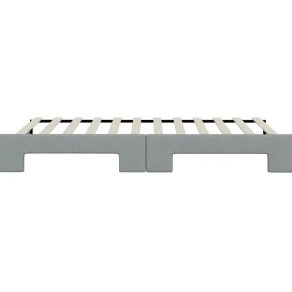 vidaXL Soffor>Dagbädd utdragbar ljus 100x200 cm tyg