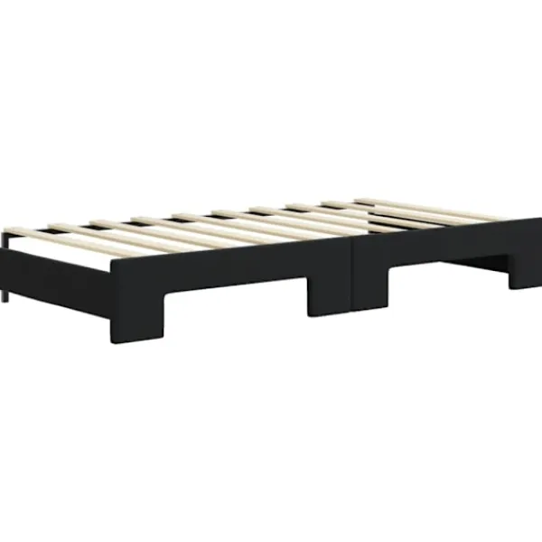vidaXL Soffor>Dagbädd utdragbar med lådor 90x190 cm sammet