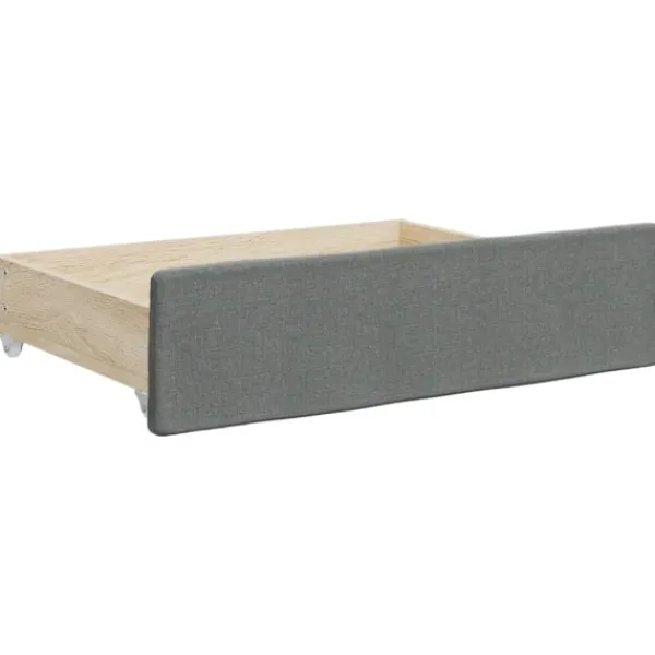 vidaXL Soffor>Dagbädd utdragbar med lådor mörk 100x200 cm tyg