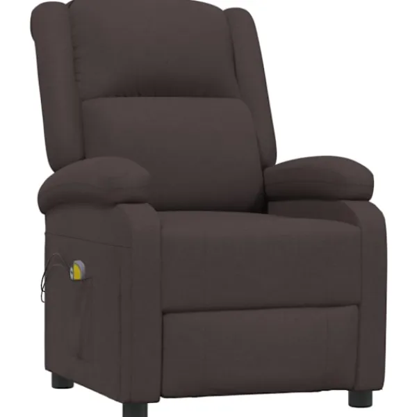 vidaXL Fåtöljer>Elektrisk massagefåtölj mörk tyg