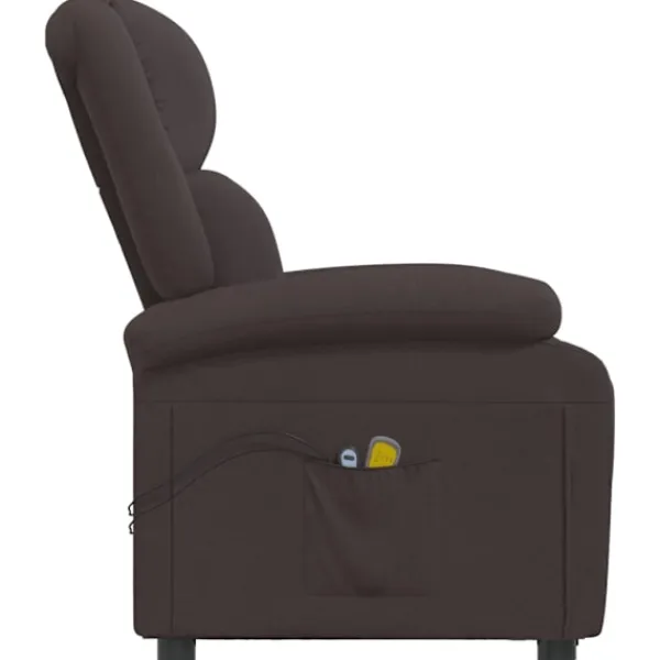 vidaXL Fåtöljer>Elektrisk massagefåtölj mörk tyg