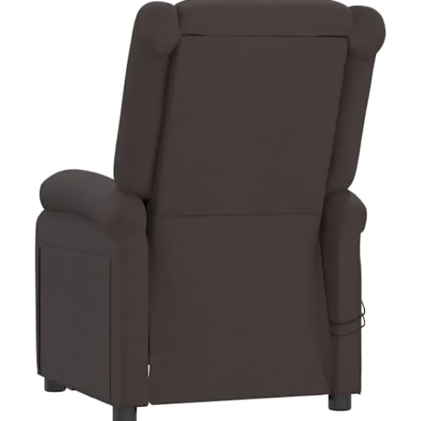 vidaXL Fåtöljer>Elektrisk massagefåtölj mörk tyg