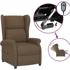 vidaXL Fåtöljer>Elektrisk reclinerfåtölj tyg