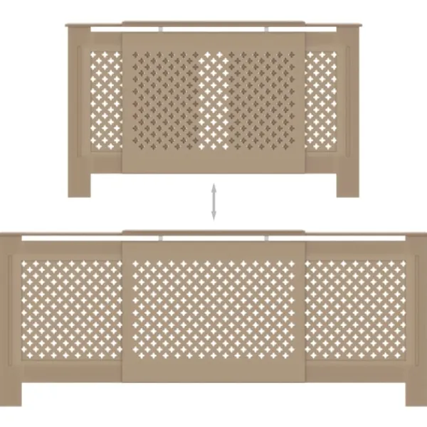 vidaXL Hyllor>Elementskydd MDF 205 cm