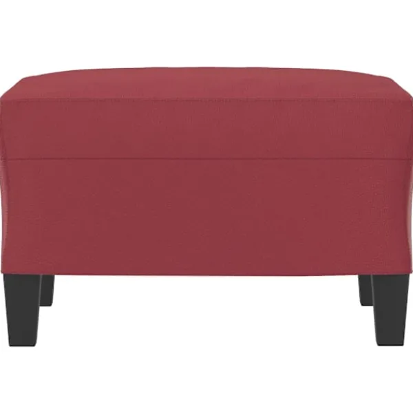 vidaXL Pallar>Fotpall vin 60x50x41 cm konstläder