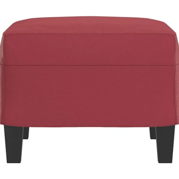vidaXL Pallar>Fotpall vin 60x50x41 cm konstläder