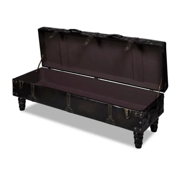 vidaXL Pallar>Förvaringsbänk lång 111x34x37 cm