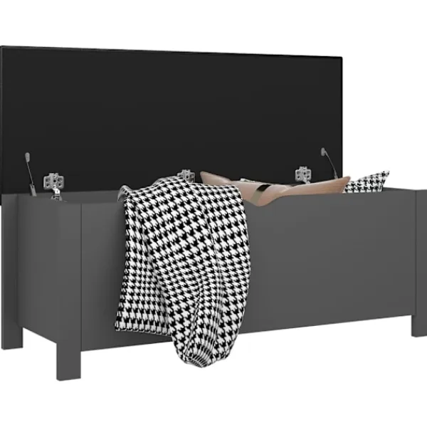 vidaXL Kistor & Koffertar>Förvaringsbänk med dyna 105x40x45 cm konstruerat trä