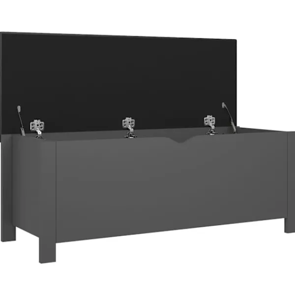 vidaXL Kistor & Koffertar>Förvaringsbänk med dyna 105x40x45 cm konstruerat trä