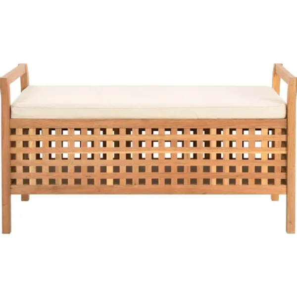 vidaXL Kistor & Koffertar>Förvaringsbänk 93x49x49 cm massivt valnötsträ