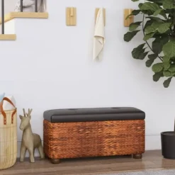 vidaXL Kistor & Koffertar>Förvaringsbänkar 2 st med dyna 69 cm kaveldun