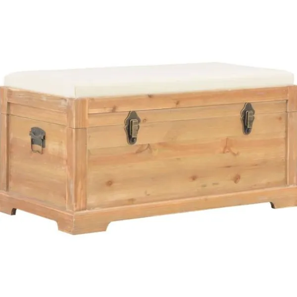 vidaXL Kistor & Koffertar>Förvaringskista med dyna 80x40x40 cm MDF