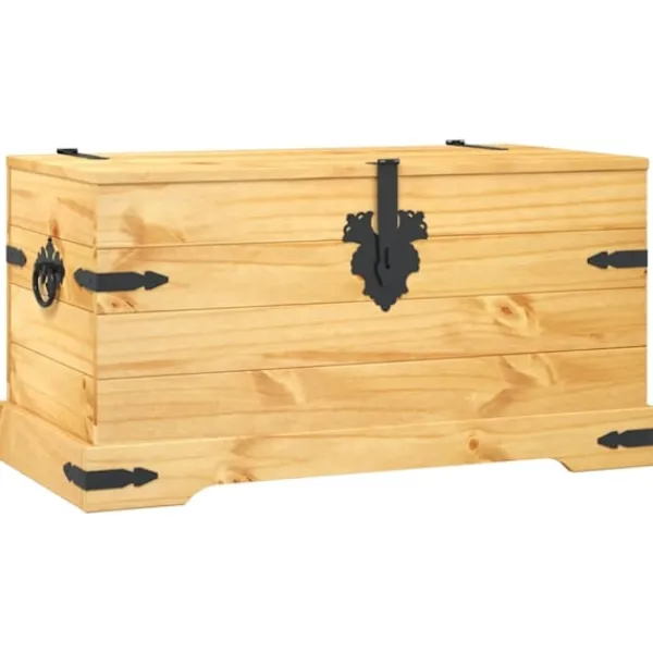 vidaXL Kistor & Koffertar>Förvaringskista mexikansk Coronastil furu 91x49,5x47 cm