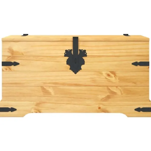 vidaXL Kistor & Koffertar>Förvaringskista mexikansk Coronastil furu 91x49,5x47 cm