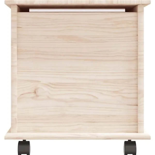 vidaXL Kistor & Koffertar>Förvaringskista på hjul ALTA 73x39,5x43 cm massiv furu