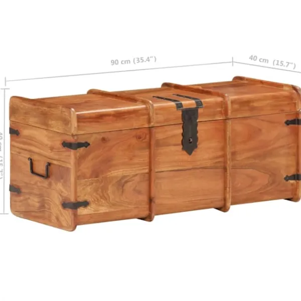 vidaXL Kistor & Koffertar>Förvaringskista 90x40x40 cm massivt akaciaträ