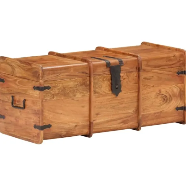 vidaXL Kistor & Koffertar>Förvaringskista 90x40x40 cm massivt akaciaträ