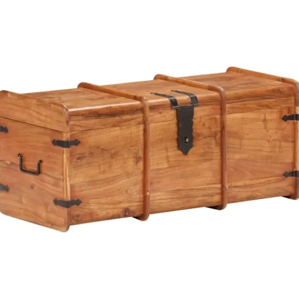 vidaXL Kistor & Koffertar>Förvaringskista 90x40x40 cm massivt akaciaträ