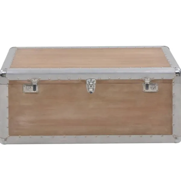 vidaXL Kistor & Koffertar>Förvaringslåda massivt granträ 91x52x40 cm