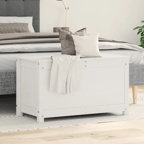 vidaXL Kistor & Koffertar>Förvaringslåda 80x40x45,5 cm massiv furu