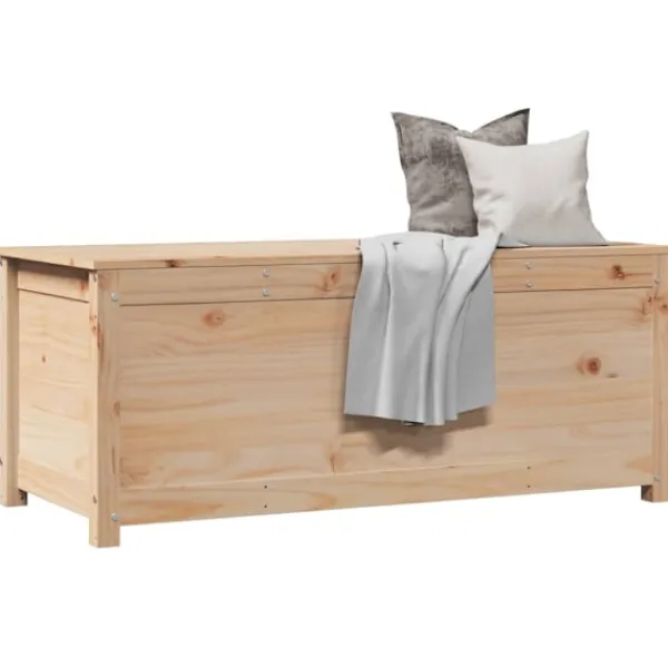 vidaXL Kistor & Koffertar>Förvaringslåda 110x50x45,5 cm massiv furu