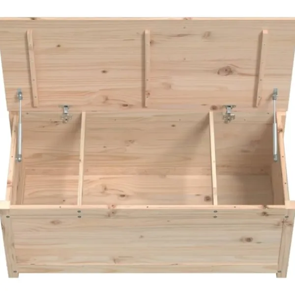 vidaXL Kistor & Koffertar>Förvaringslåda 110x50x45,5 cm massiv furu