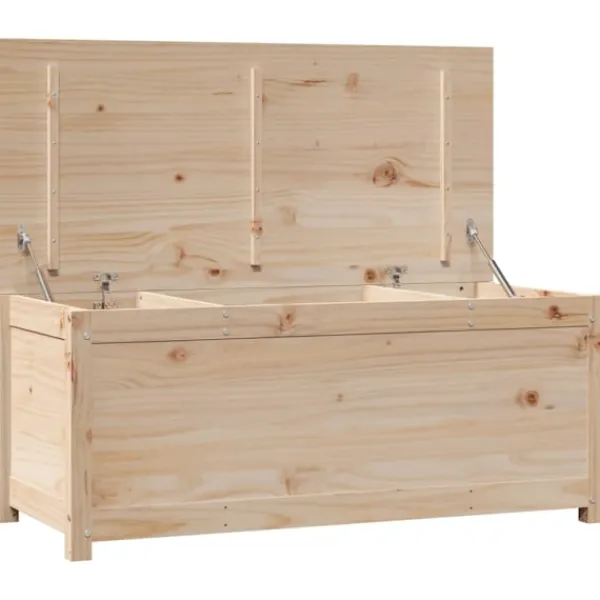 vidaXL Kistor & Koffertar>Förvaringslåda 110x50x45,5 cm massiv furu
