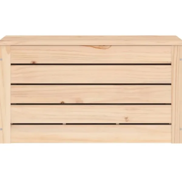 vidaXL Kistor & Koffertar>Förvaringslåda 59,5x36,5x33 cm massiv furu