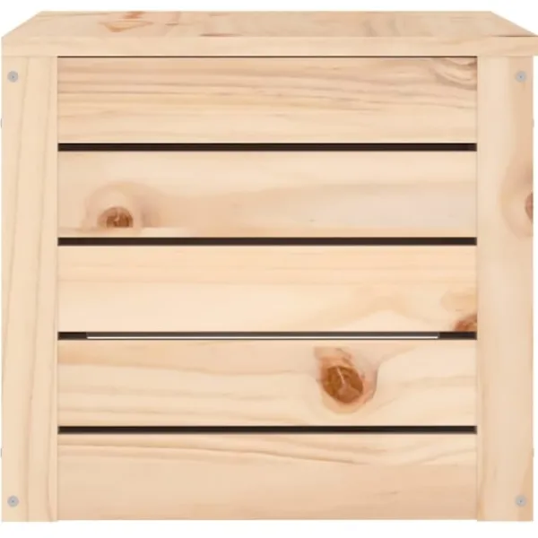vidaXL Kistor & Koffertar>Förvaringslåda 59,5x36,5x33 cm massiv furu