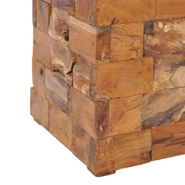 vidaXL Pallar>Förvaringspall massiv teak