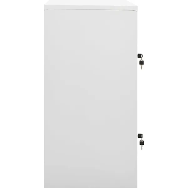 vidaXL Skåp>Förvaringsskåp 5 st ljus och blå 90x45x92,5 cm stål