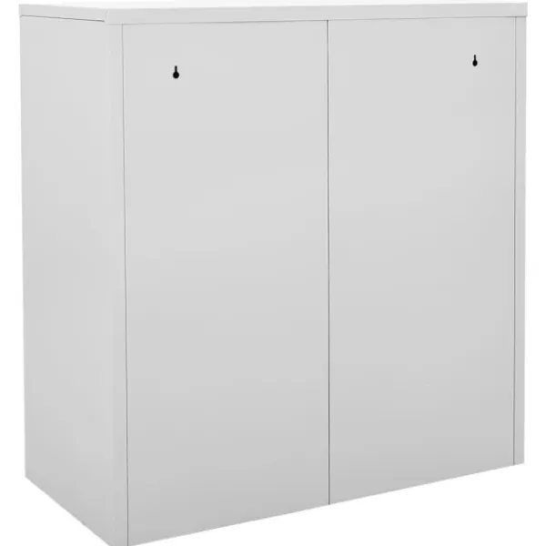 vidaXL Skåp>Förvaringsskåp 5 st ljus och blå 90x45x92,5 cm stål