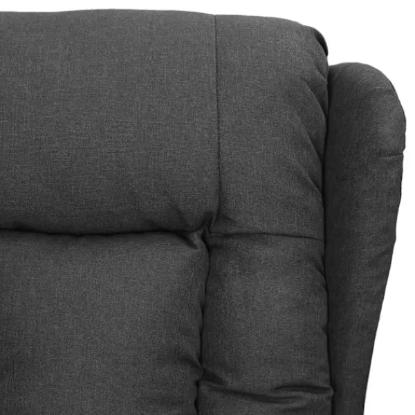 vidaXL Fåtöljer>fåtölj med uppresningshjälp mörk tyg