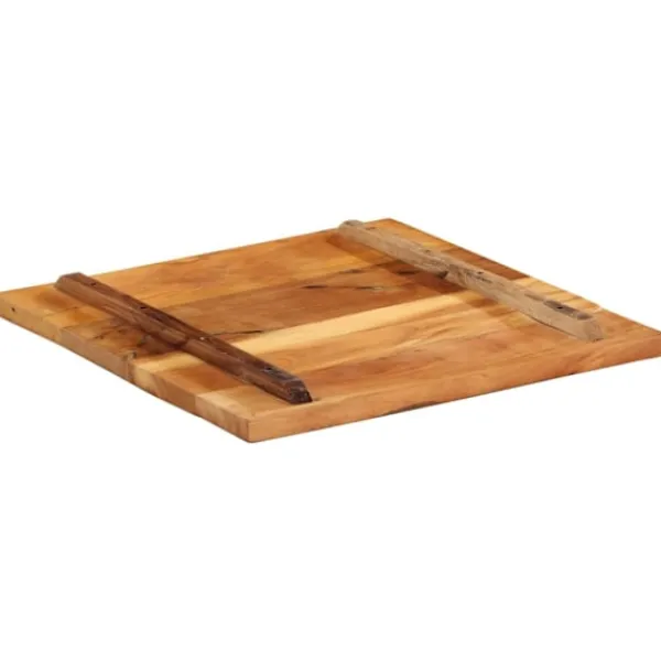 vidaXL Småbord>Fyrkantig bordsskiva 60x60 cm 25-27 mm massivt återvunnet trä
