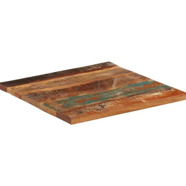 vidaXL Småbord>Fyrkantig bordsskiva 60x60 cm 25-27 mm massivt återvunnet trä