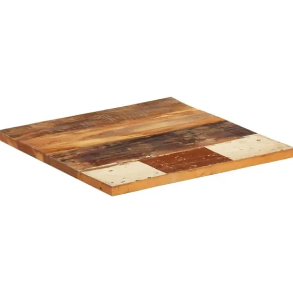 vidaXL Småbord>Fyrkantig bordsskiva 60x60 cm 25-27 mm massivt återvunnet trä