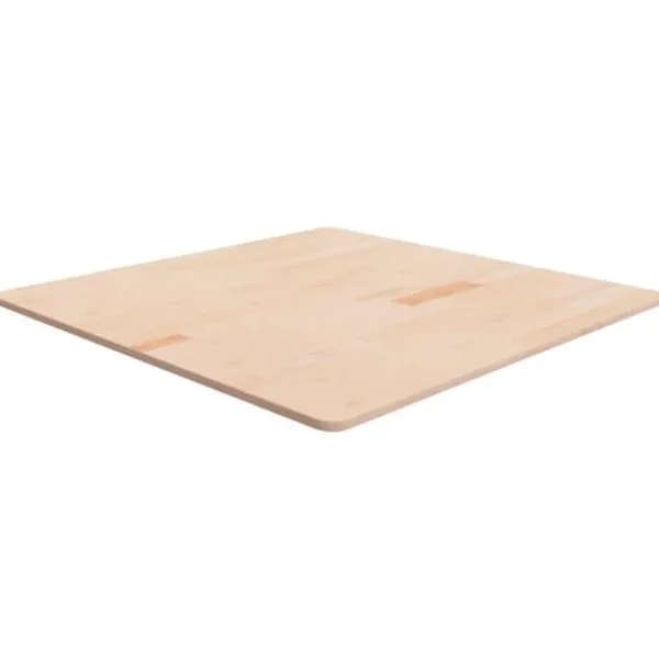 vidaXL Matbord>Fyrkantig bordsskiva 90x90x1,5 cm obehandlat massiv ek