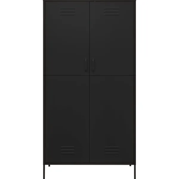 vidaXL Skåp>Garderob 90x50x180 cm stål
