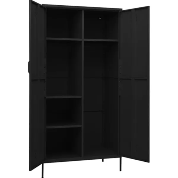 vidaXL Skåp>Garderob 90x50x180 cm stål