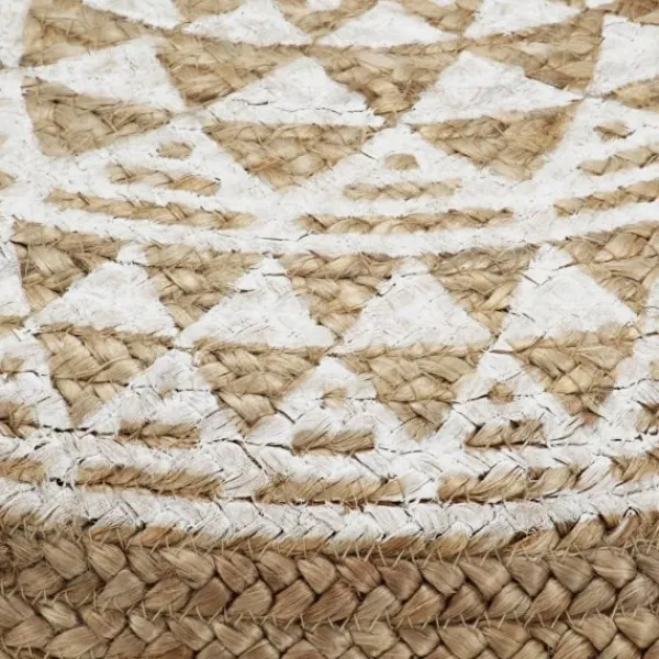 vidaXL Sittpuffar>Handgjord sittpuff 45x30 cm jute