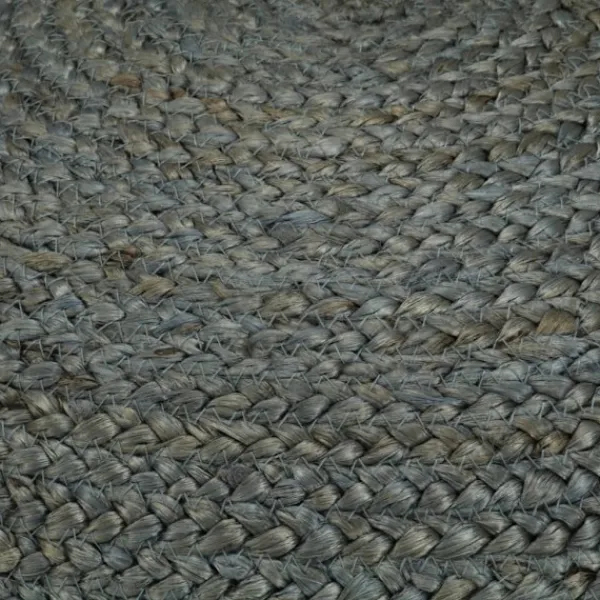 vidaXL Sittpuffar>Handgjord sittpuff oliv 45x30 cm jute