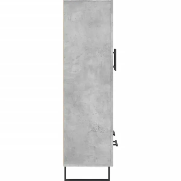 vidaXL Skåp>Högskåp betong 69,5x31x115 cm konstruerat trä