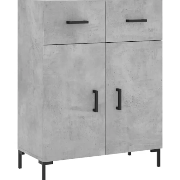vidaXL Skåp>Högskåp betong 69,5x34x180 cm konstruerat trä