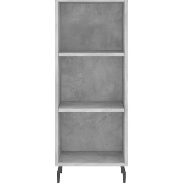 vidaXL Hyllor>Högskåp Betong 34,5x32,5x180 cm konstruerat trä