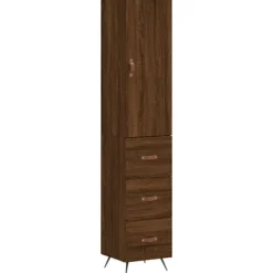 vidaXL Skåp>Högskåp ek 34,5x34x180 cm konstruerat trä