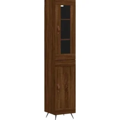 vidaXL Skåp>Högskåp ek 34,5x34x180 cm konstruerat trä