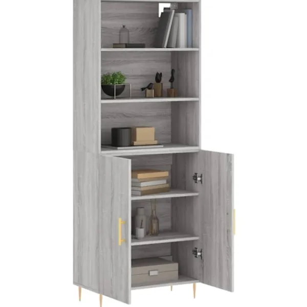 vidaXL Skåp>Högskåp Sonoma 69,5x34x180 cm konstruerat trä