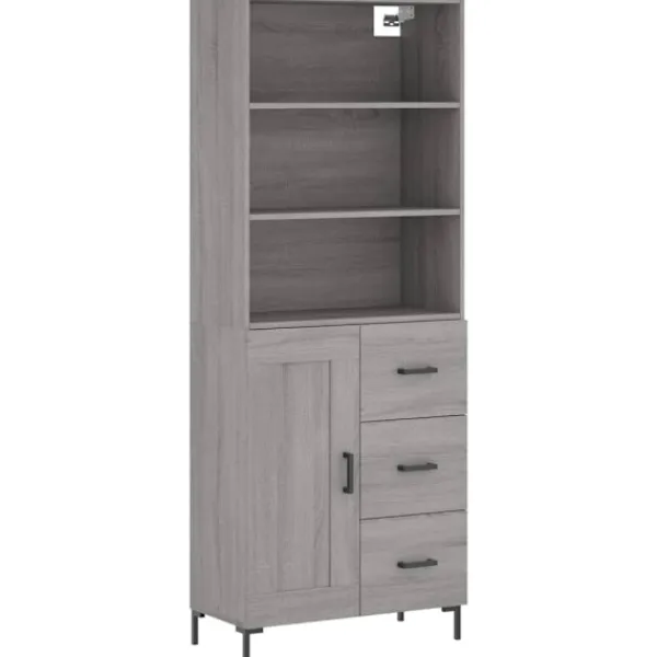 vidaXL Skåp>Högskåp Sonoma 69,5x34x180 cm konstruerat trä