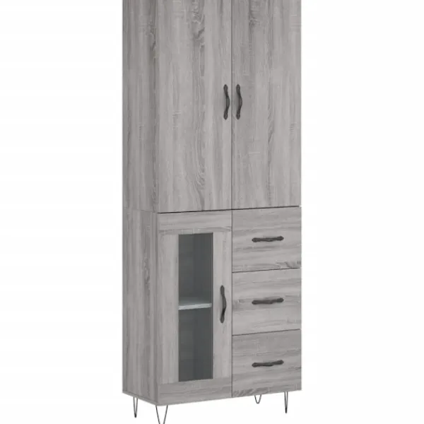 vidaXL Skåp>Högskåp Sonoma 69,5x34x180 cm konstruerat trä